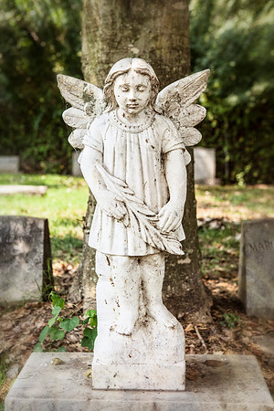 Young Female Angel in Hollywood Cemetery