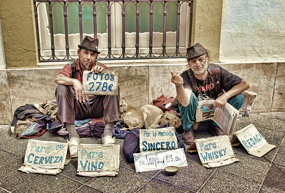 Beggars in Seville