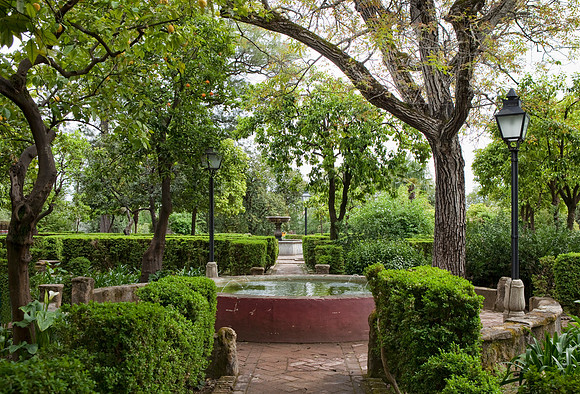 Alcazar Gardens in Seville