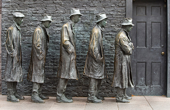 Depression Lineup at Roosevelt Memorial