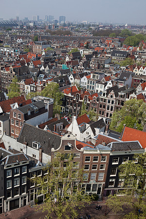 Aerial View of Amsterdam