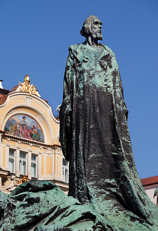Jan Hus Monument on Old Town Square