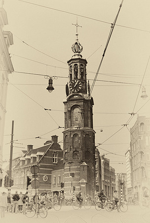 Clock Tower in Sepia