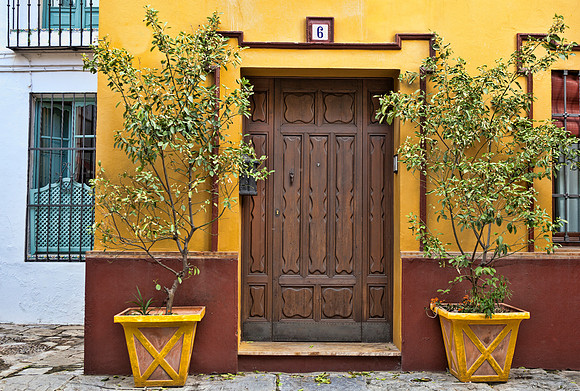 Colorful Front Door in Seville