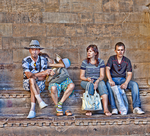 Exhausted Tourists