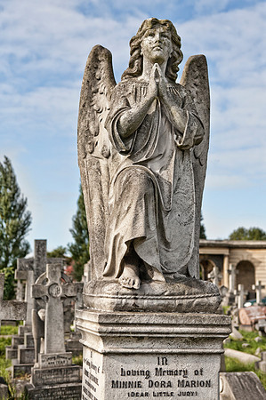 Stone Angel in Brompton Cemetery