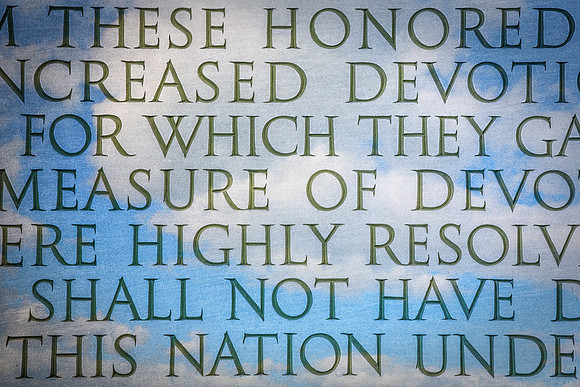 Engraved Words at the Jefferson Memorial