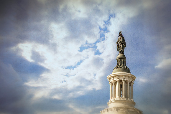 Statue of Freedom on US Capitol Dome