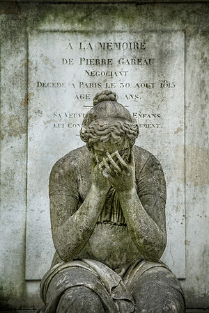 Grieving Statue in Pere Lachaise
