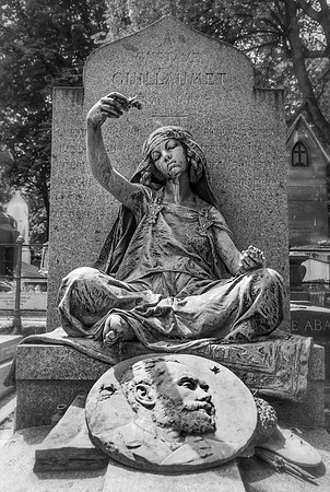 Seated Female on Tomb