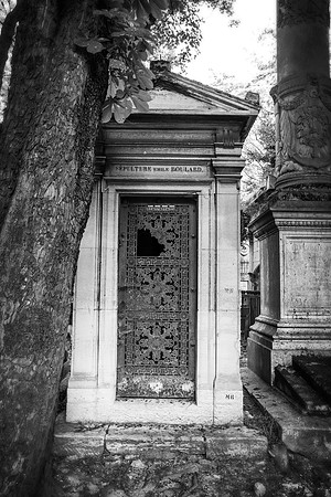 Mausoleum in Black and White