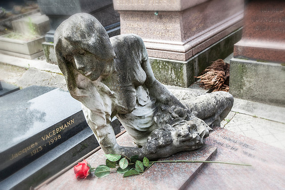 Statue with a Rose