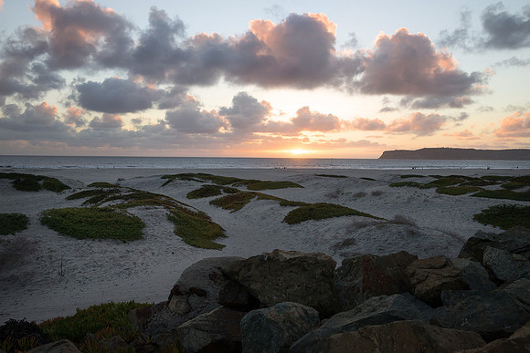 Coronado Beach at Dusk