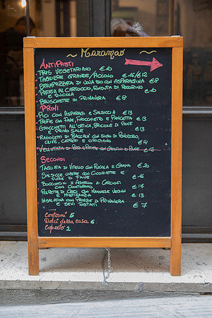 Perugia Menu